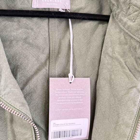 EVERLANE Green Utility Jacket - Size XL - NWT - Picture 3 of 6